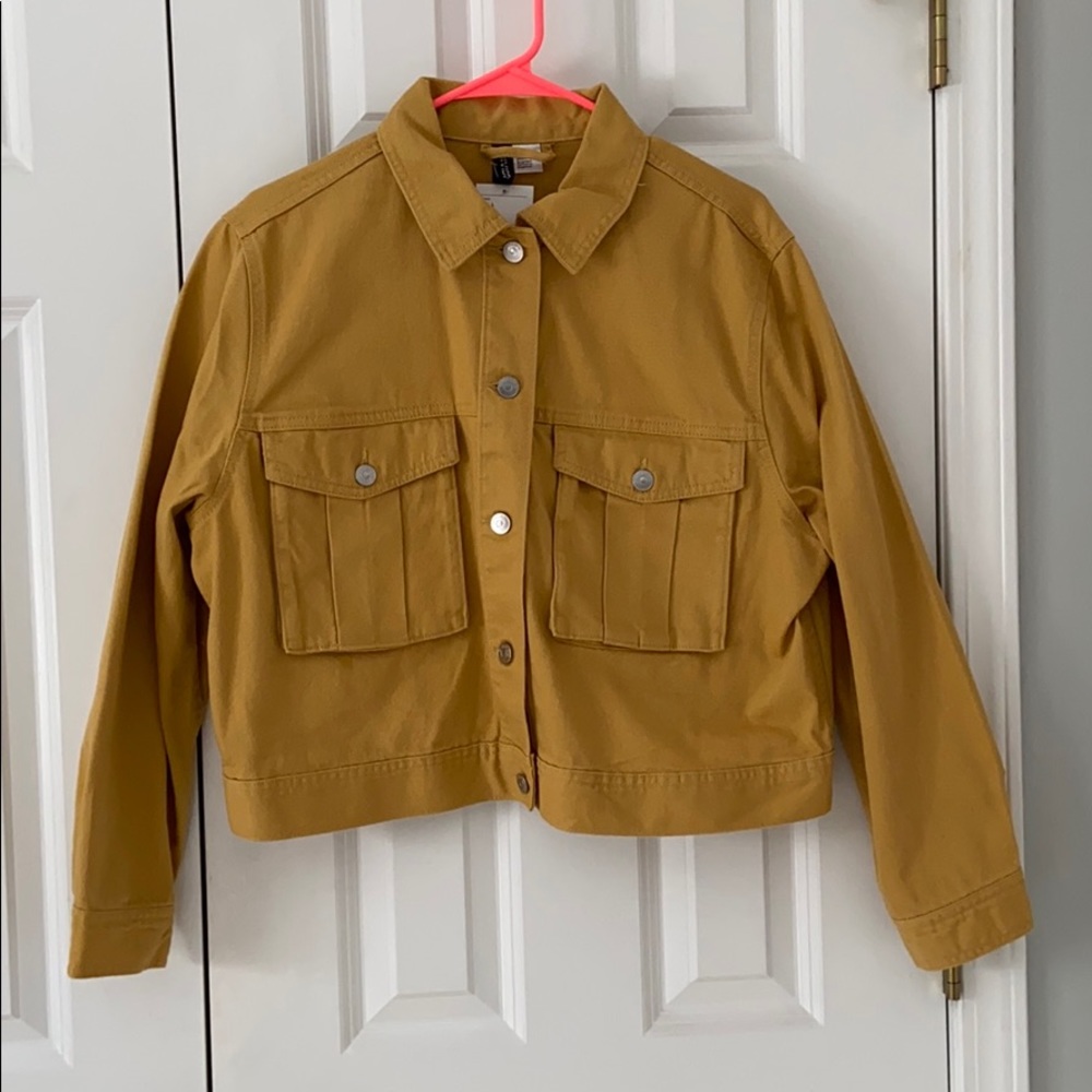 NWT Yellow Jean Jacket